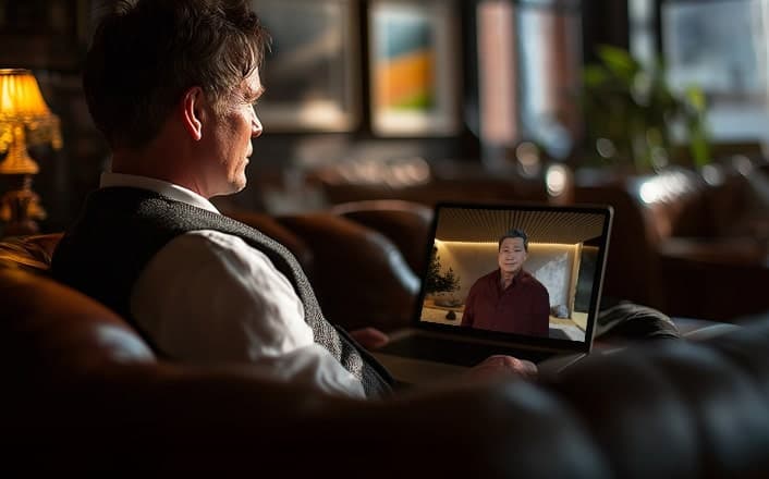 An advisor in conversation with an Empower digital human