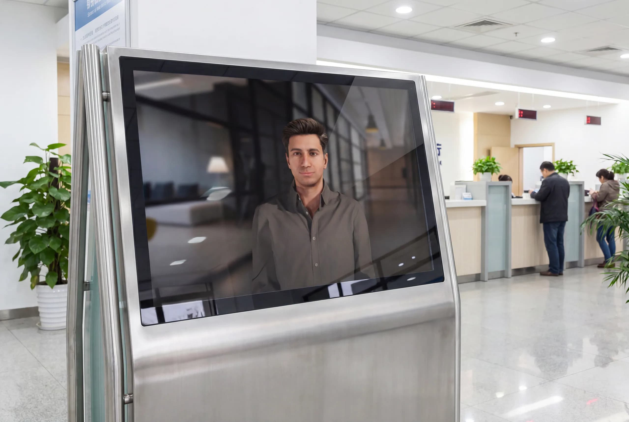 Promethist kiosk deployed in a bank branch