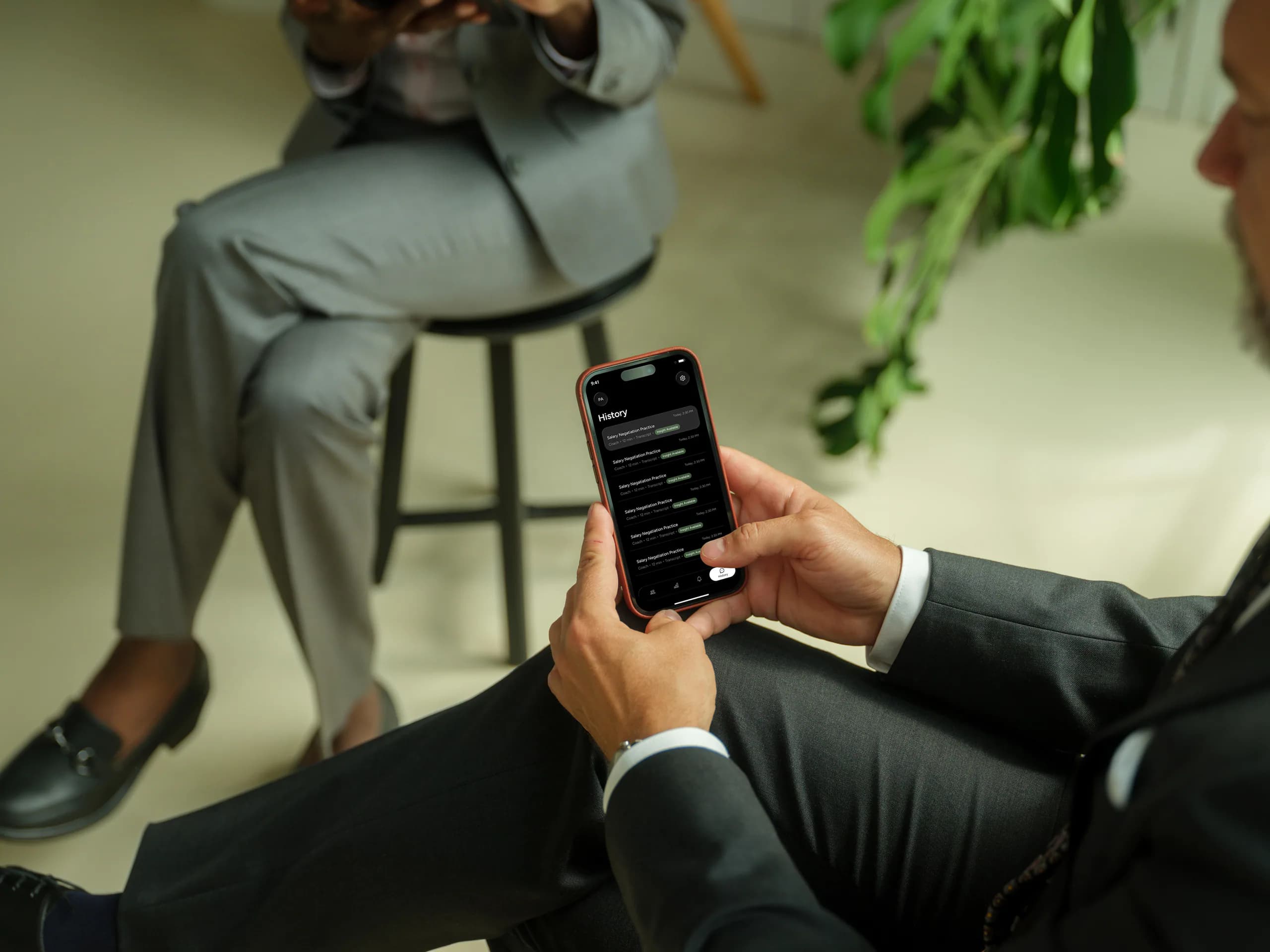 Coaching history on iPhone, every practice session remembered