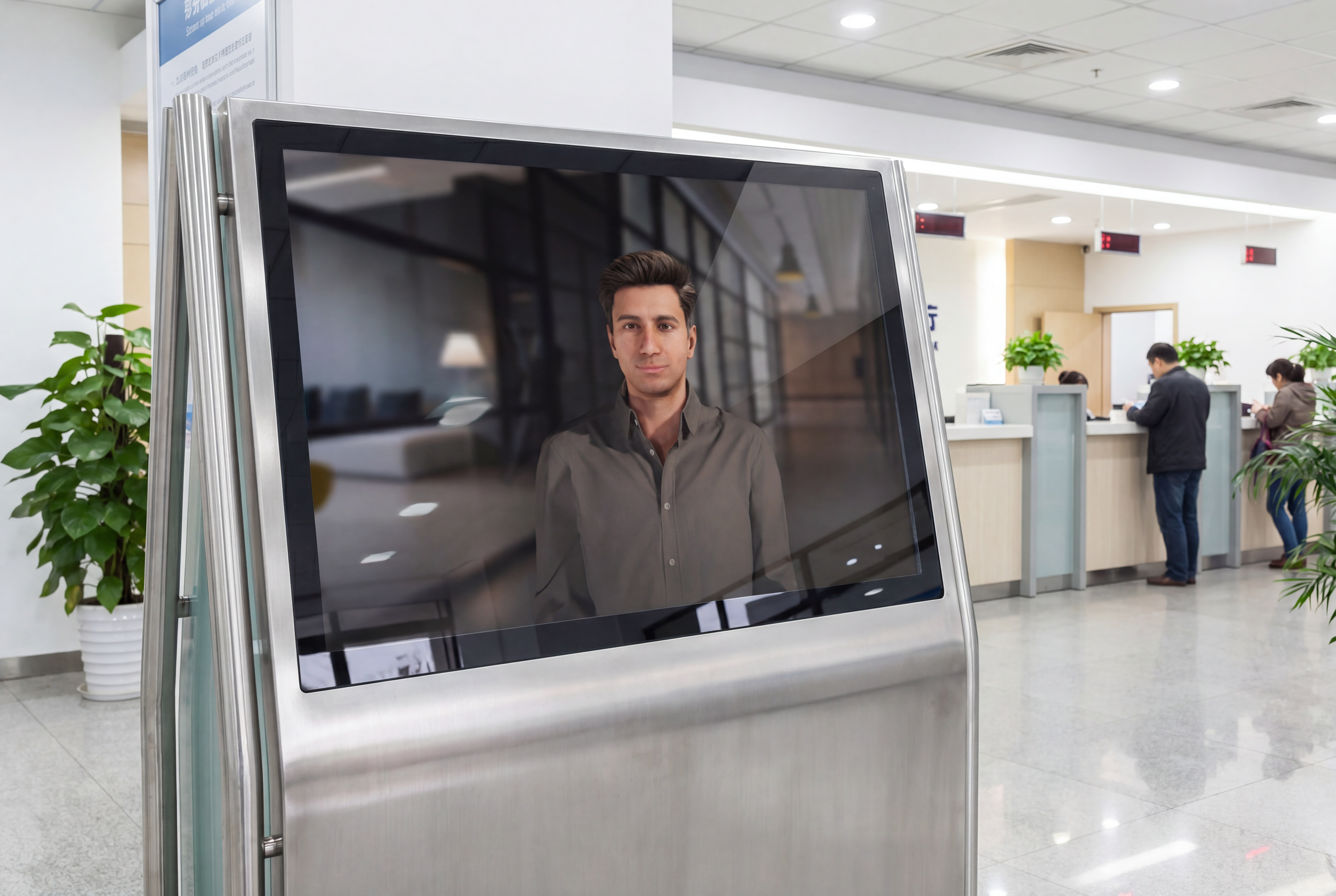 Promethist kiosk deployed in a bank branch