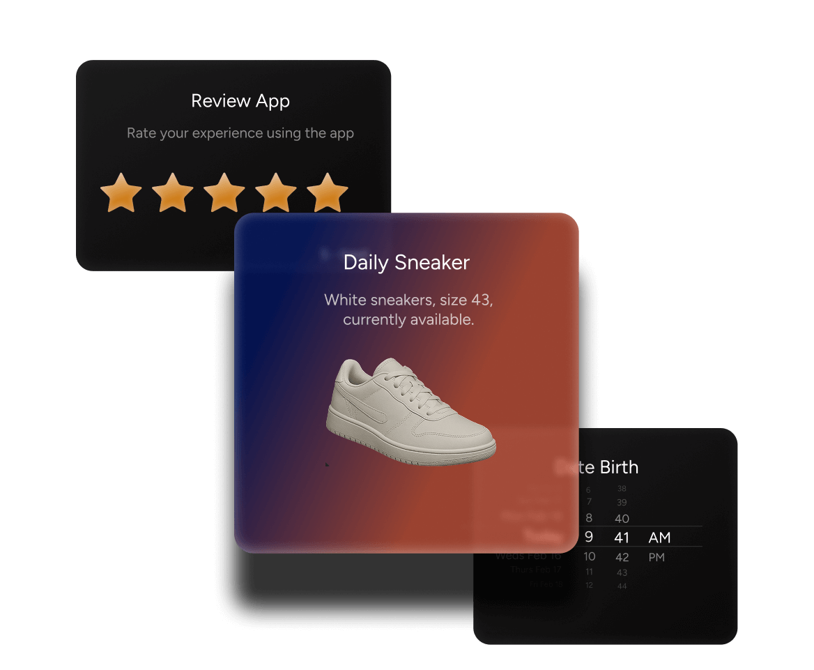 Experiences - multimodalInteraction schema